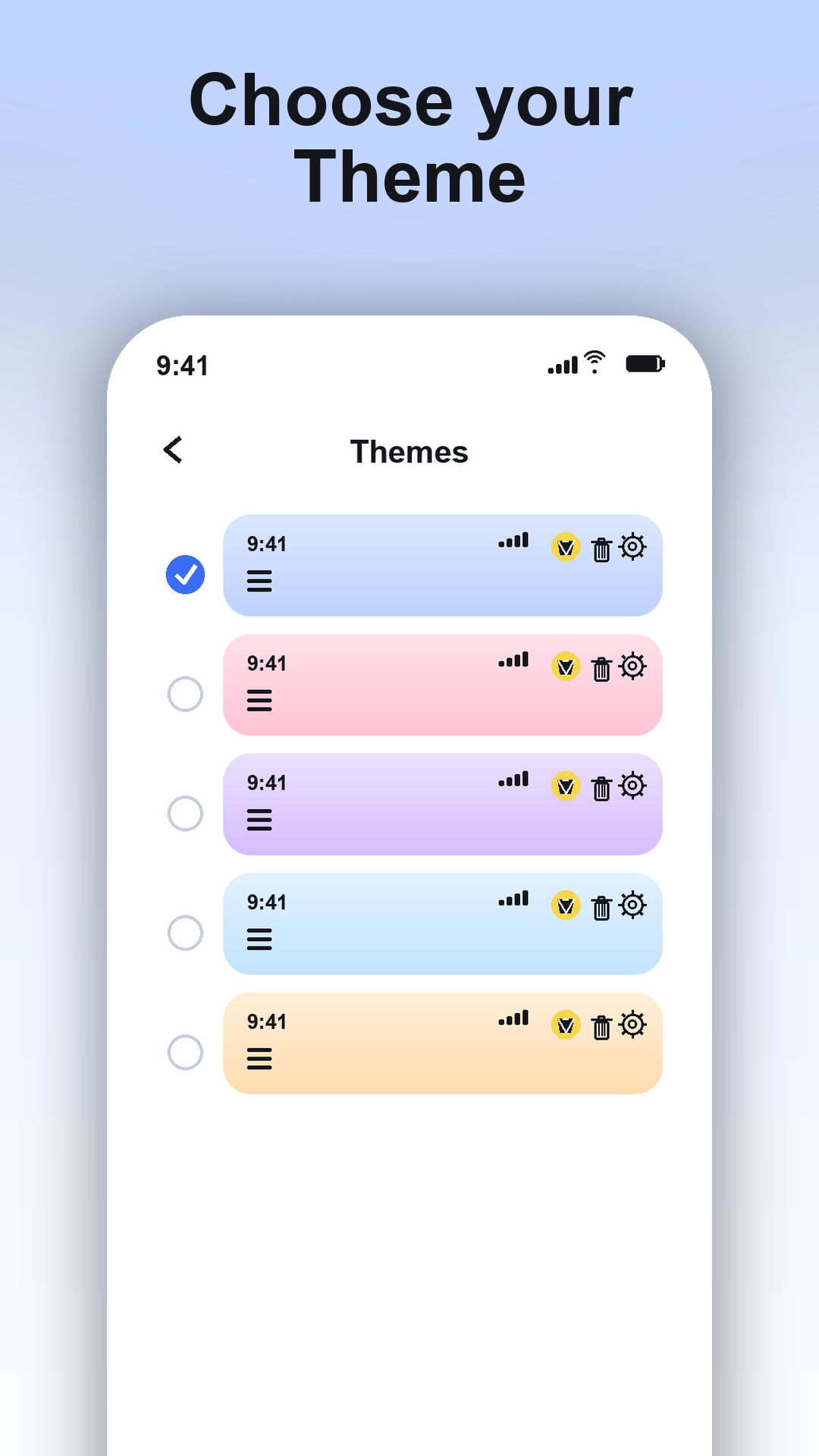 Choose your theme