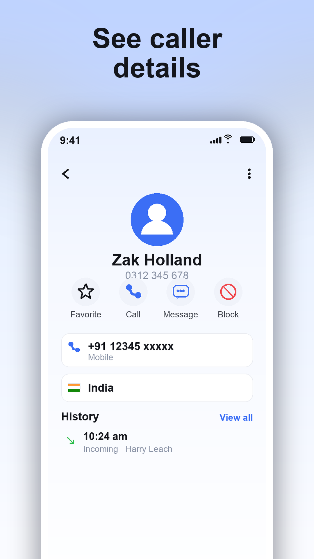App screen